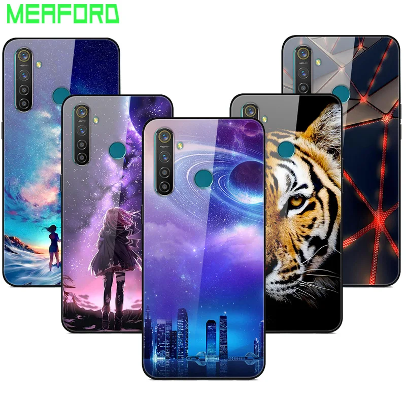 Чехол из закаленного стекла для OPPO Realme 5 Pro чехол накладка 6i 6 Q Realme5 Pro|Бамперы| |