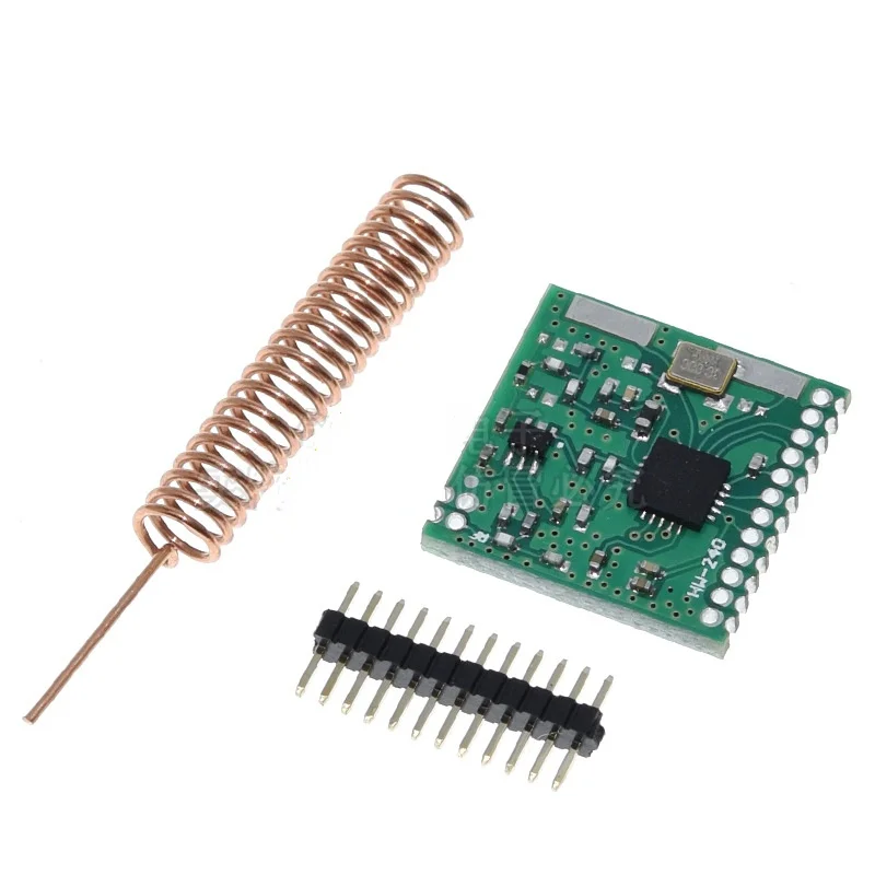 

Mini SI4432 Remote Wireless Transceiver Communication Module 240MHZ-930MHZ + Spring Antenna, Distance 1000m