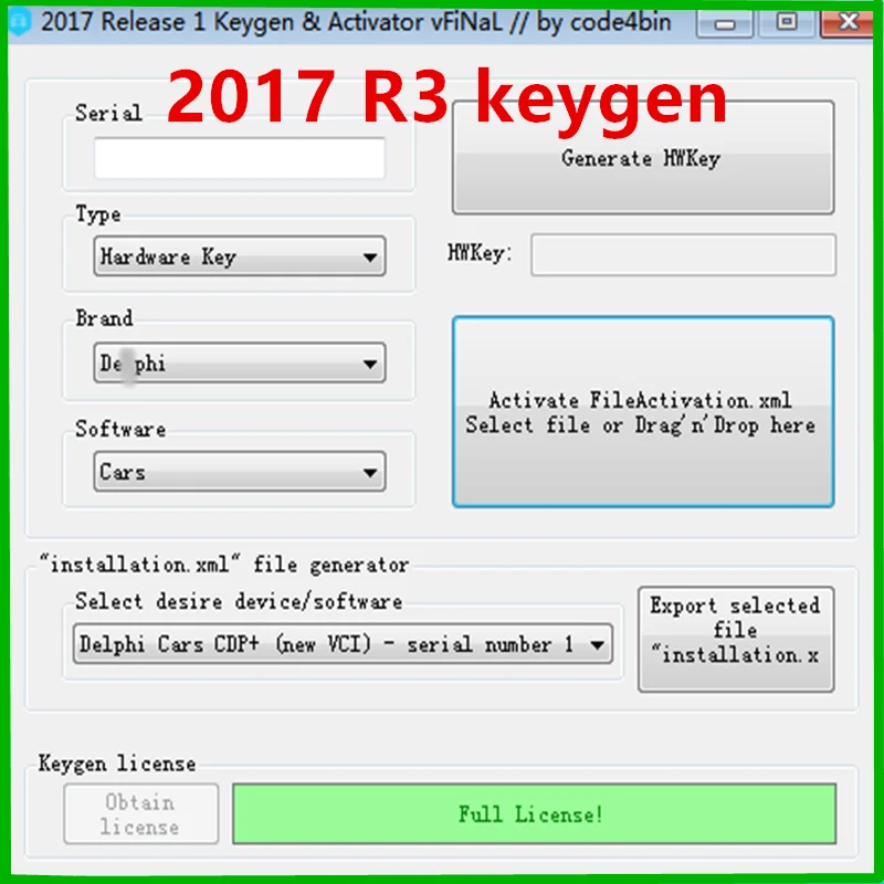 Новейшее программное обеспечение delicht 2017.R3 бесплатное Keygen для 150e Multidiag Vd Ds150e с