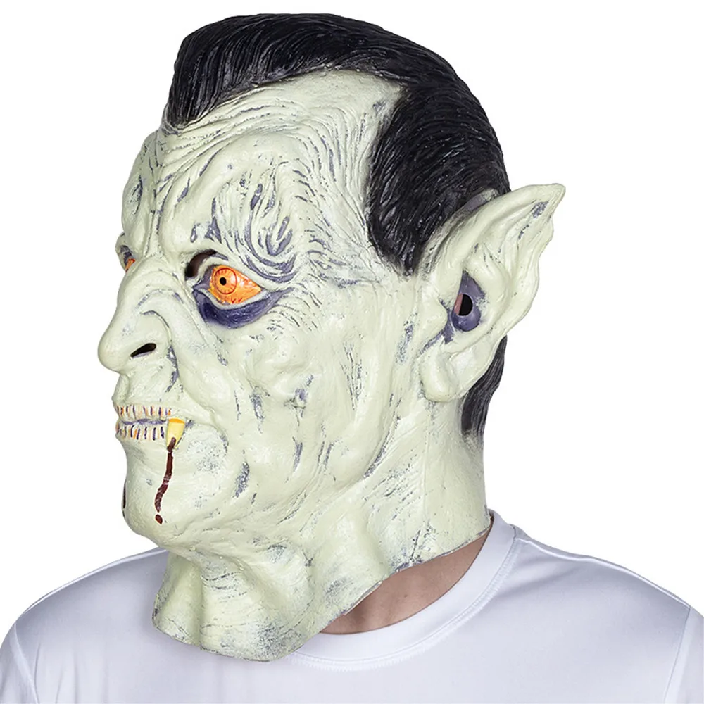 Новая взрослая дневная маска Белый брошенный старый демон Хэллоуин ужас дьявол