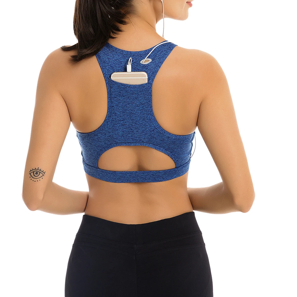 

New Arrival Quick Dry Tops Bra Women Adjustable Fitness Top Push Up Seamless Running Bra Crop Top