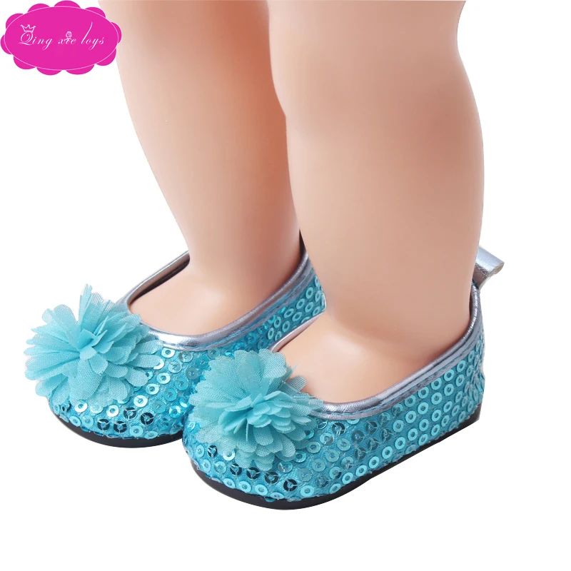 Платье для куклы 18 дюймов летнее платье с принтом + повязка на голову туфлями