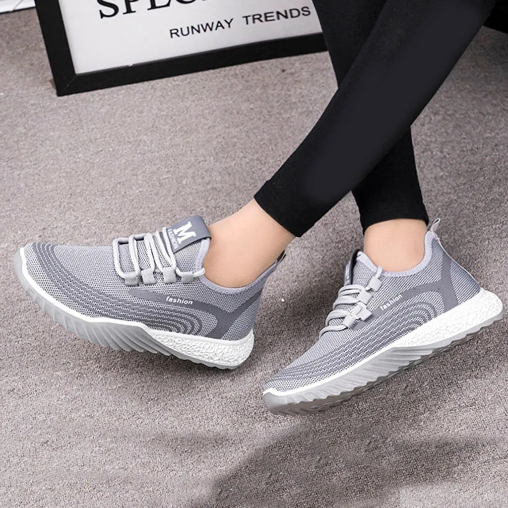 Женские сетчатые однотонные Нескользящие туфли-лодочки 2020 женская спортивная