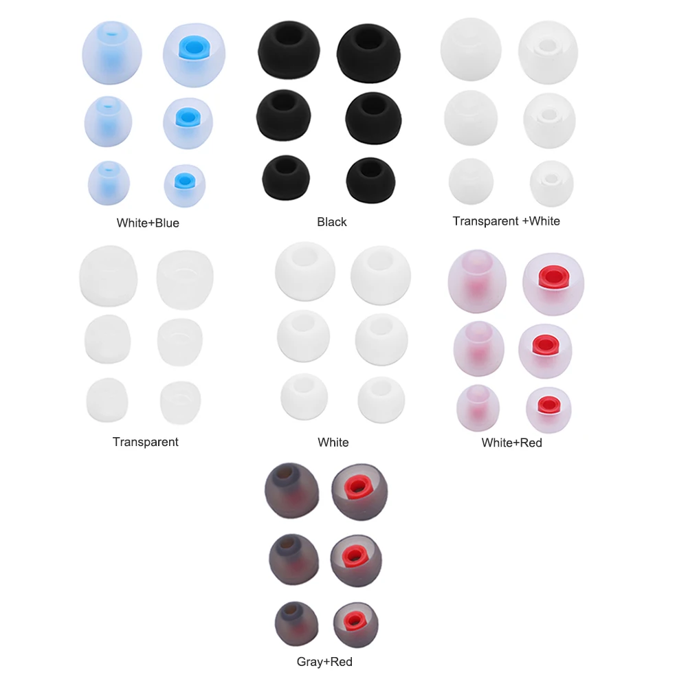 Беспроводные наушники-вкладыши 6 шт. удобные силиконовые эластичные стандартные