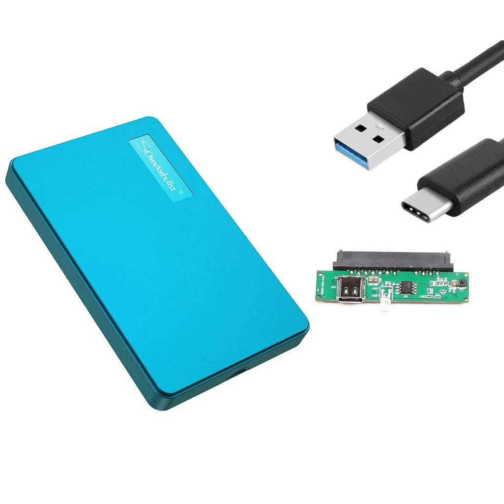 ABS 2 5 дюймов USB TEPE-C интерфейс SATA жесткий диск Корпус твердотельный жёсткий внешний