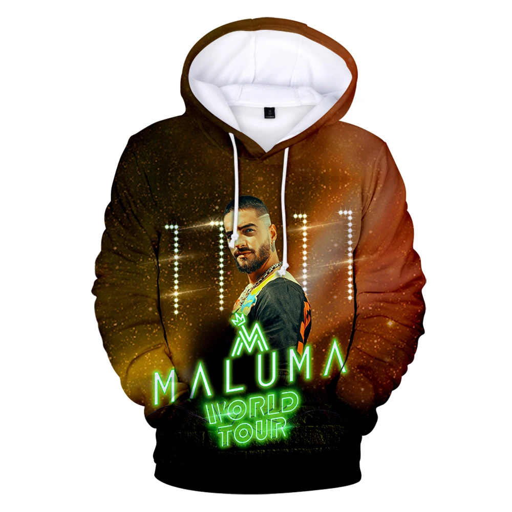 Толстовки Maluma мужские/женские с капюшоном мужские 3D толстовки для мальчиков и