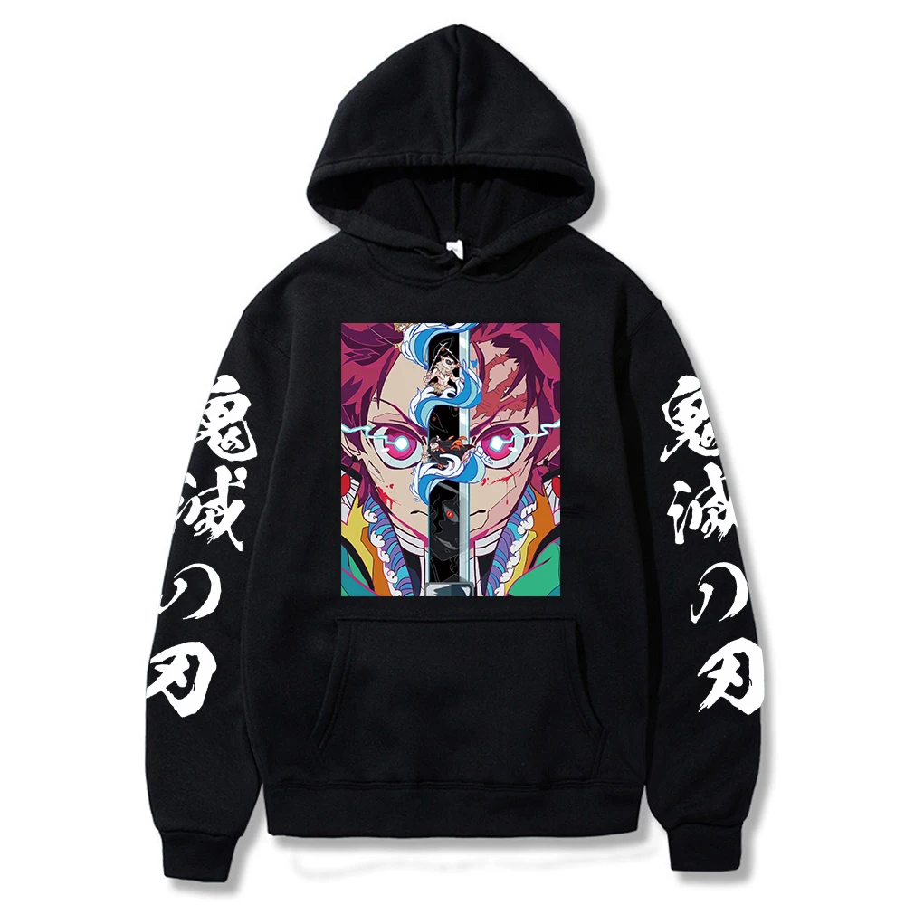 

Пуловер с длинным рукавом и принтом из аниме «рассекающий демонов», толстовка, уличные Топы