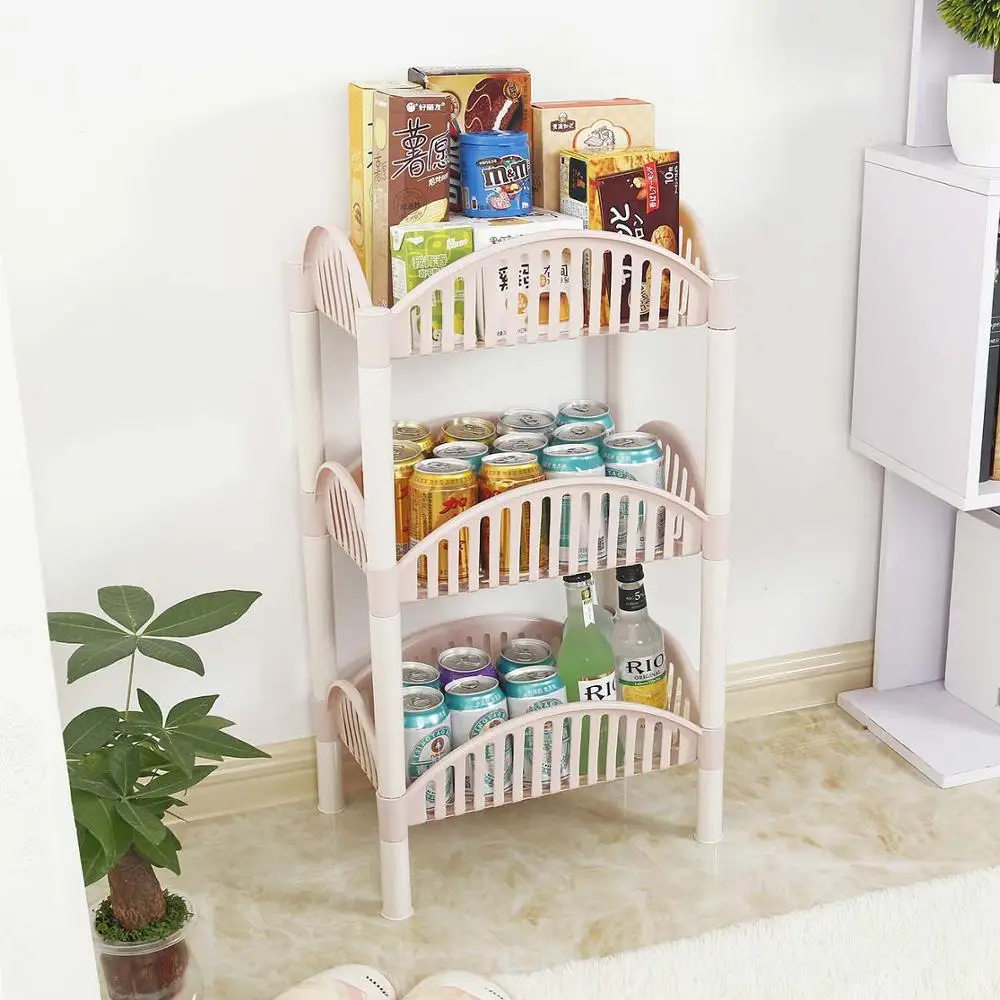3/4 слойная пластиковая отделочная стойка для кухни гостиной полки хранения
