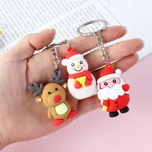 Счастливого Рождества украшения для рождественской елки украшения Noel Санта Клаус Снеговик брелок "Олень" Подвески Рождественская вечеринка Декор, Q