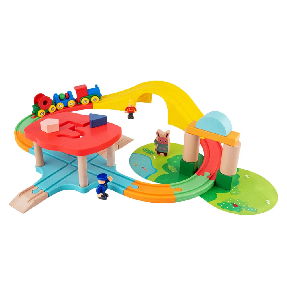

1 Set of Creative Inertial Train Rail Train Kids Rail Train Model
