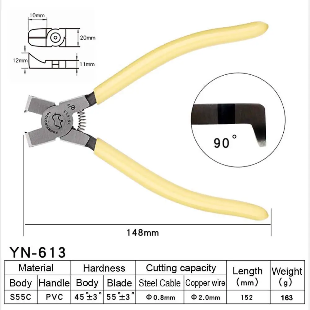 

Диагональные кусачки PRO инструменты RHINO, Пластиковые кусачки с изогнутыми лезвиями 45 или 90 градусов