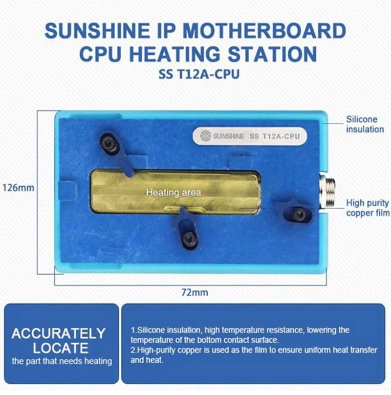 Хост и модуль предварительного подогрева Sunshine SS T12A для iPhone 11/11 PRO/11 PRO MAX x/xs max рамка