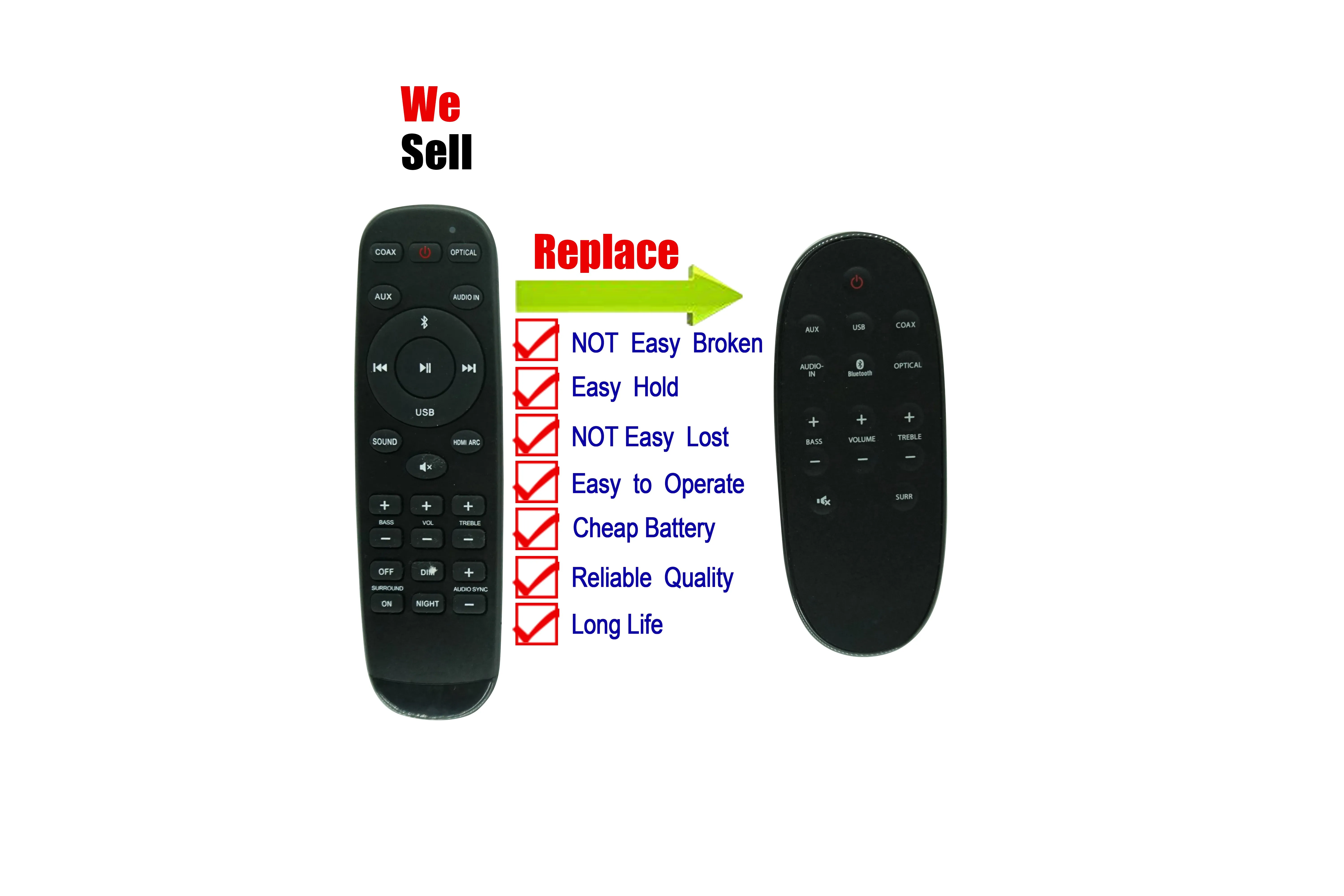 Remote Control For Philips HTL4110B HTL4110B/12 HTL4111B HTL4111B/12 HTL4110B/79   TV Soundbar Speaker System
