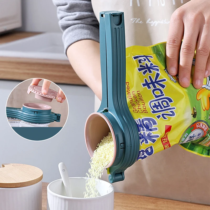

Food Bag Clips Househould Food Snack Storage Seal Sealing Bag Clips Sealer Clamp Food Close Clip Seal Kitchen Organization Tools
