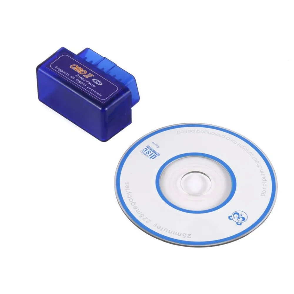 Автомобильный диагностический мини-сканер ELM327 OBD2 II Bluetooth портативный инструмент