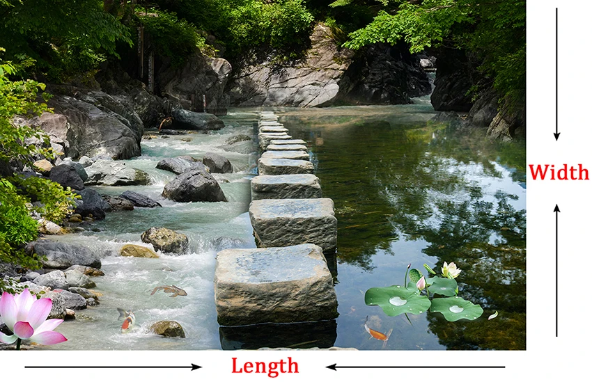 Пользовательские 3D фото обои маленький крик каменный мостовой мост 3D Пол фрески ПВХ водонепроницаемый самоклеющиеся Настенные обои домашний декор