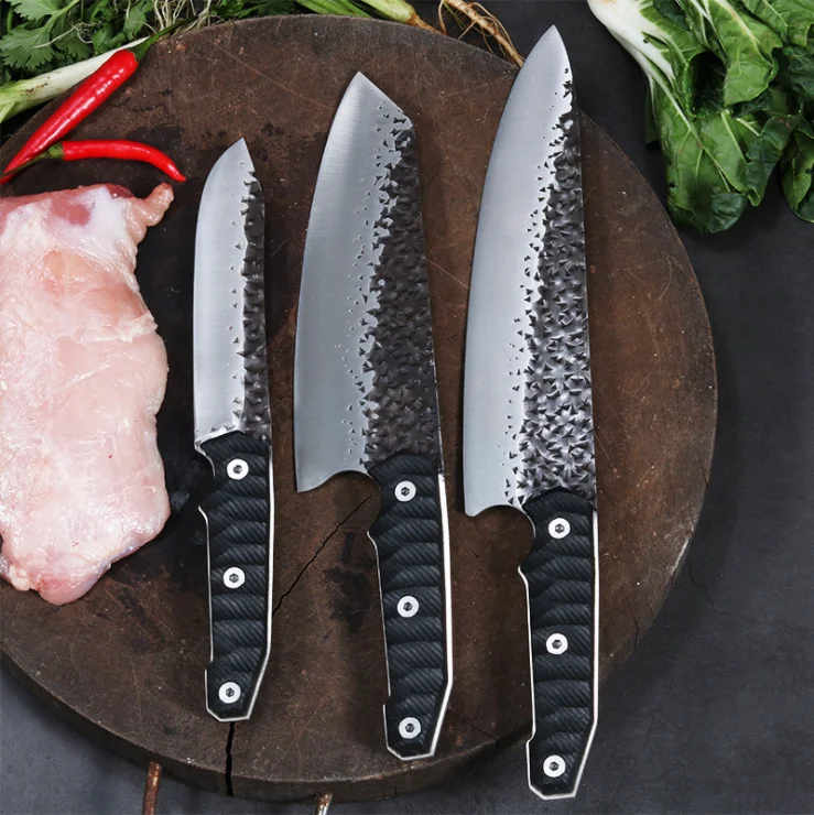 

Hand Forged Slicing Knife Chef's Knife 5Cr15MoV Stainless Steel Kitchen Meat and Vegetable Utility Kitchen Knife