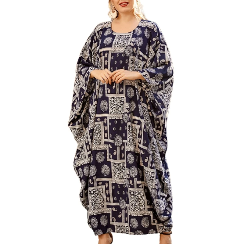 

Для женщин рукав «летучая мышь» Кафтан платья абайя висячий халаты марокканское вечернее платье для вечерние обычные MXMD