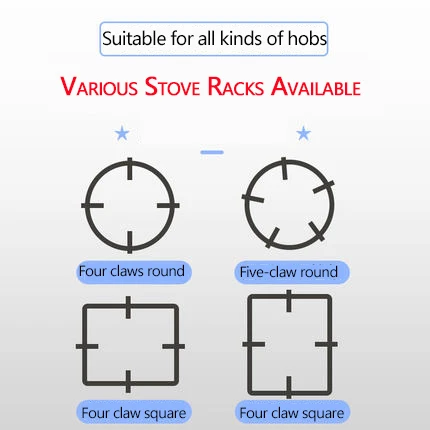 Аксессуары для посуды универсальная чугунная подставка вок горелки газовой