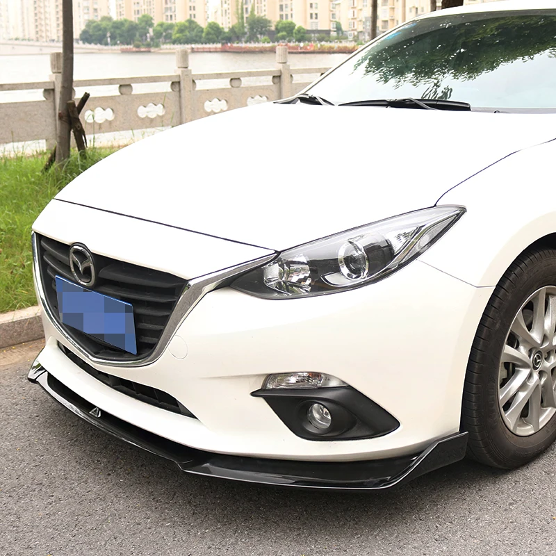 Защитный диффузор для переднего бампера Mazda 3 Axela 2014 2017 комплект кузова бамперы