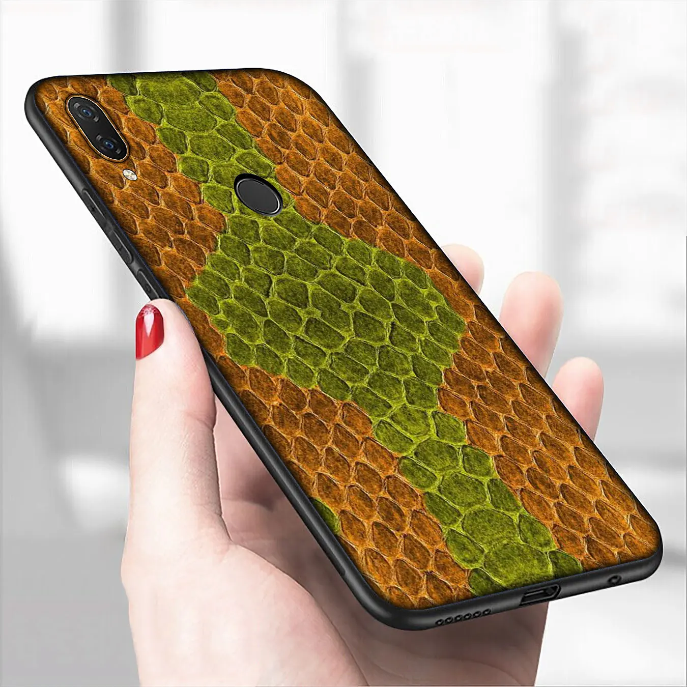 Модный мягкий силиконовый чехол из змеиной кожи для телефона Xiaomi Redmi Note 8 8T 8A 7 7A 6 6A