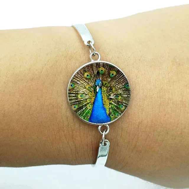 Винтажный серебряный браслет с птицами для свадебной вечеринки ювелирное