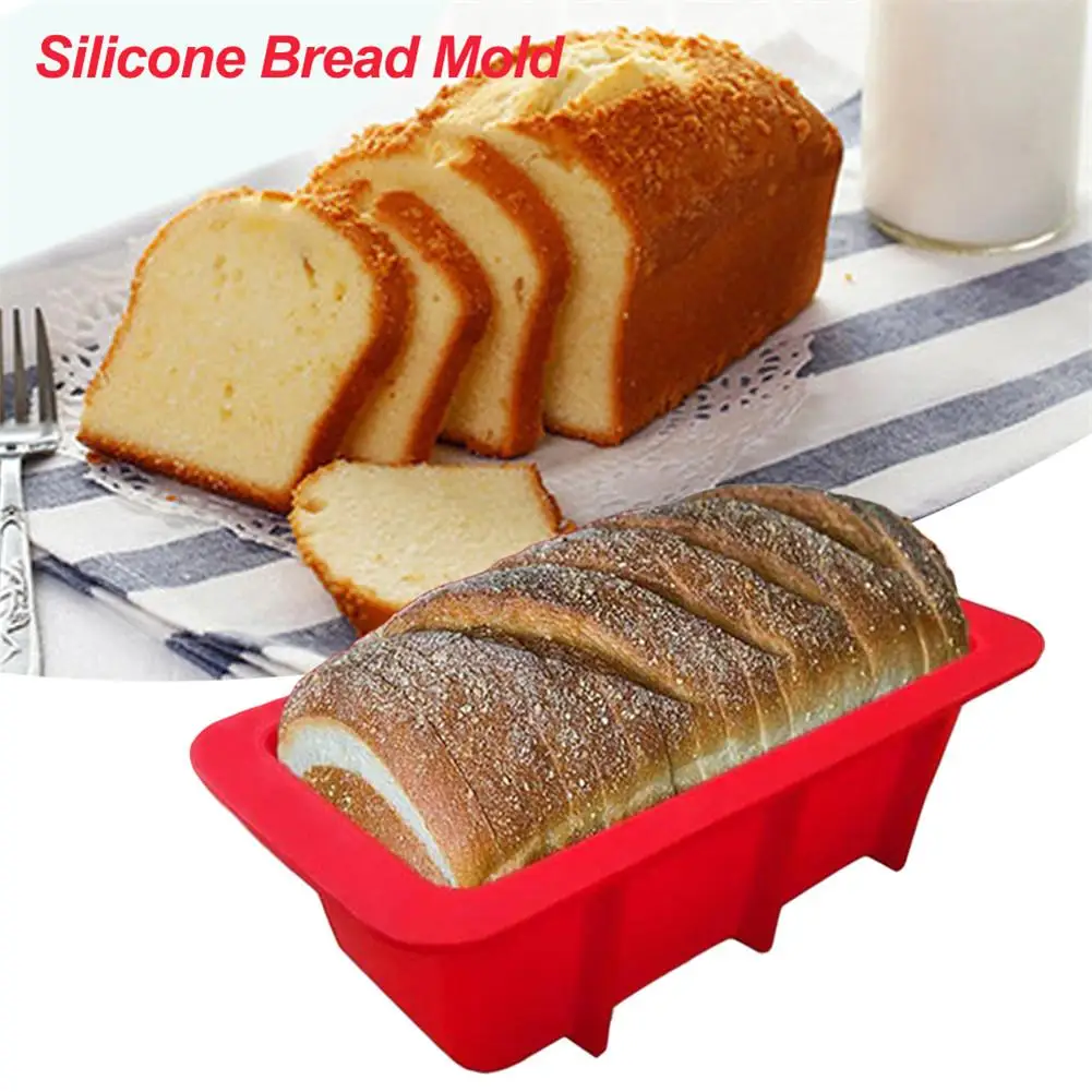 Силиконовые хлеба кекса формы с антипригарным покрытием прямоугольный для форма