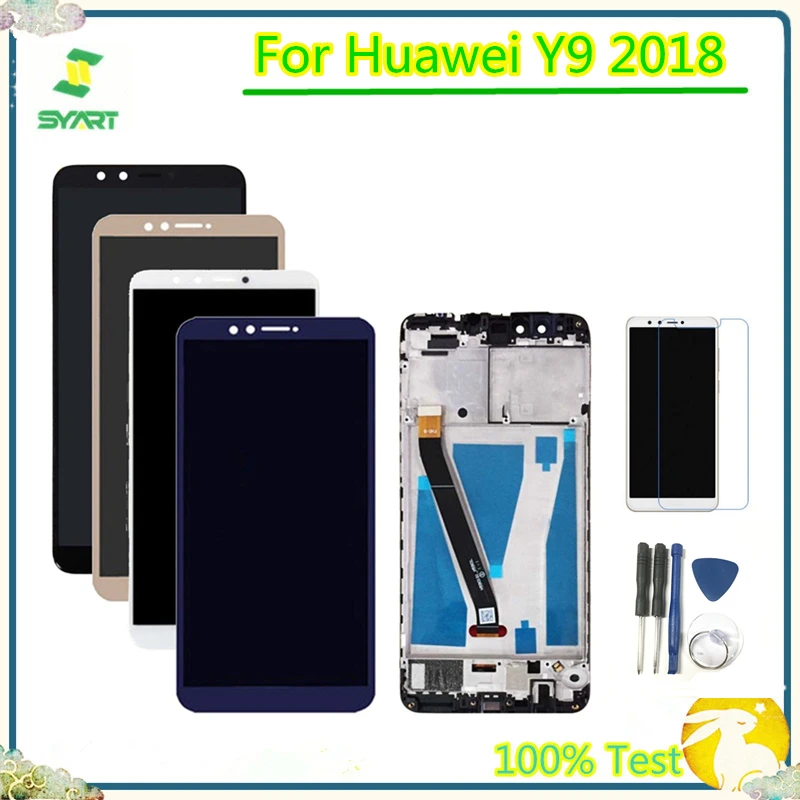 

ЖК-дисплей для huaweiEnjoy 8 Plus ЖК-дисплей сенсорный экран 5,93 дюймов n дигитайзер сборка Замена для Huawei Y9 2018 LA-L22 FLA-LX2