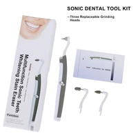 multifunction sonic teeth whitening stain eraser portable oral hygiene care tools 3 heads led dental tooth plaque remove kits
