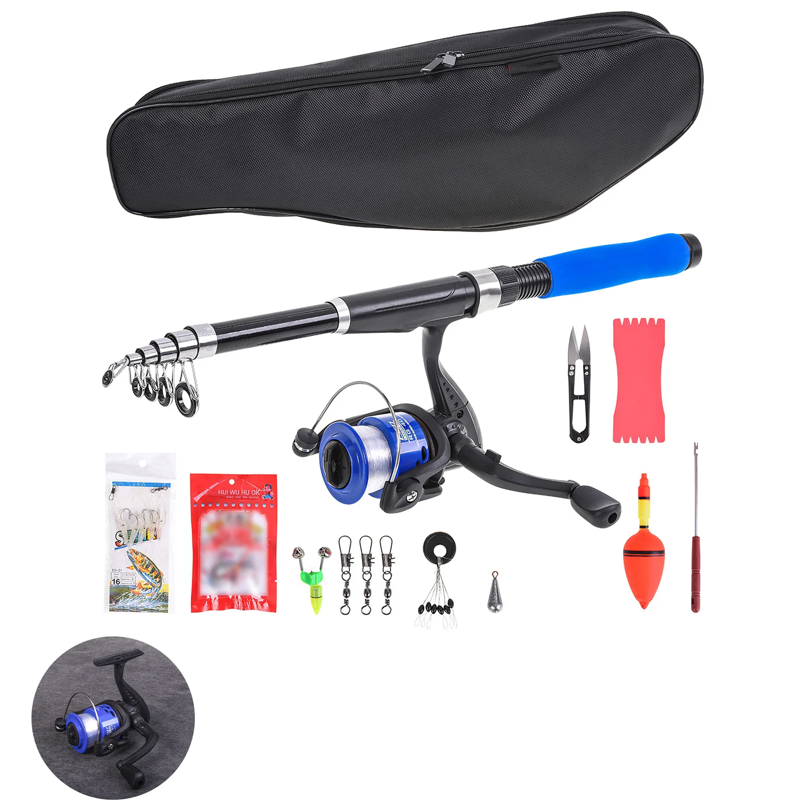 

Набор для морской рыбалки, Телескопический дизайн, набор инструментов для рыбалки, различные снасти для рыбалки, набор для прикрепления мор...