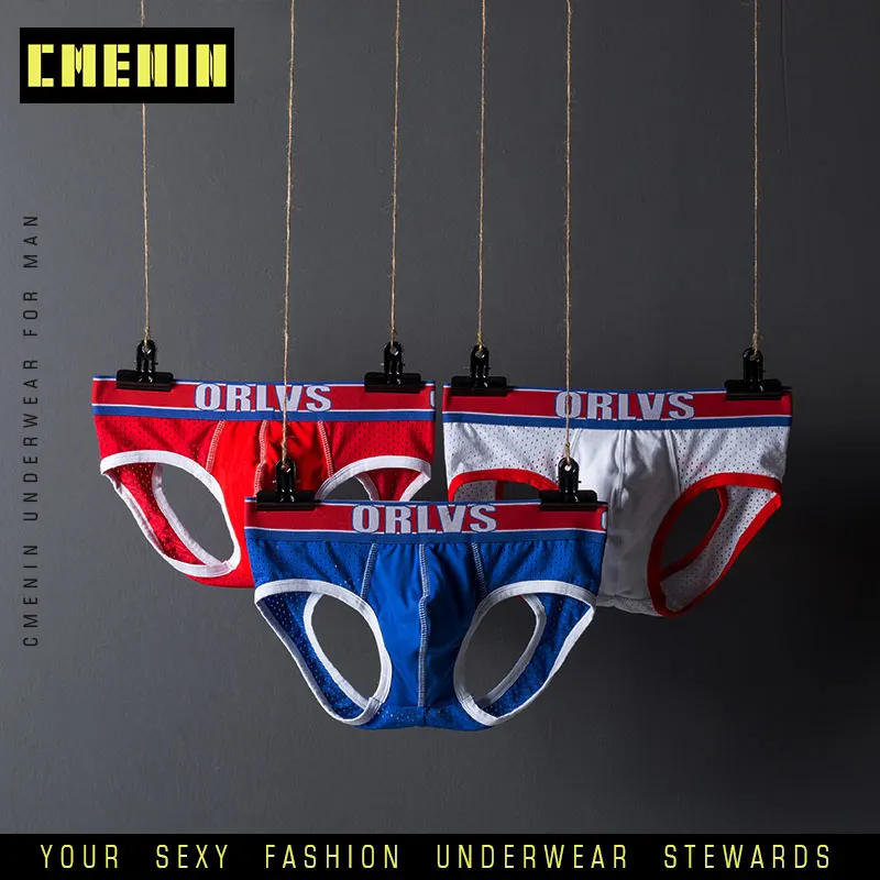 Мужское Сексуальное белье бикини трусы мужские сетчатые Masculina U Pouch Gay Blue jockstrap OR789|