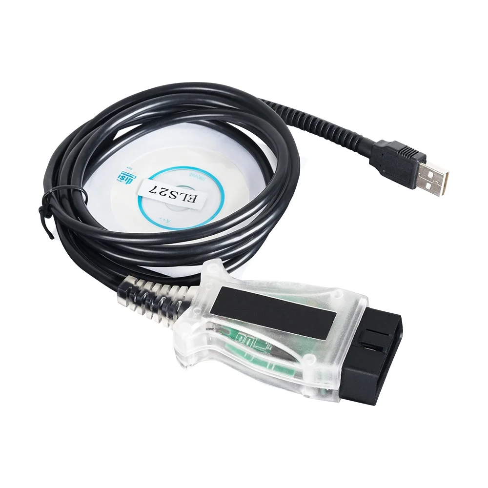 Автомобильный диагностический инструмент ELS27 FORScan V2.3.8 ELS Green PCB PIC24HJ128GP + FTDI Mircochip OBD2