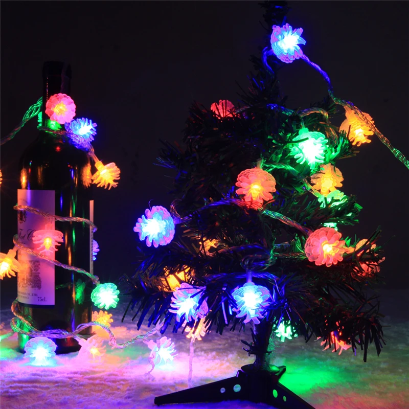 USB гирлянда для отдыха и сказочный светодиодный гирлянды 2 5 м 20 сосновая шишка