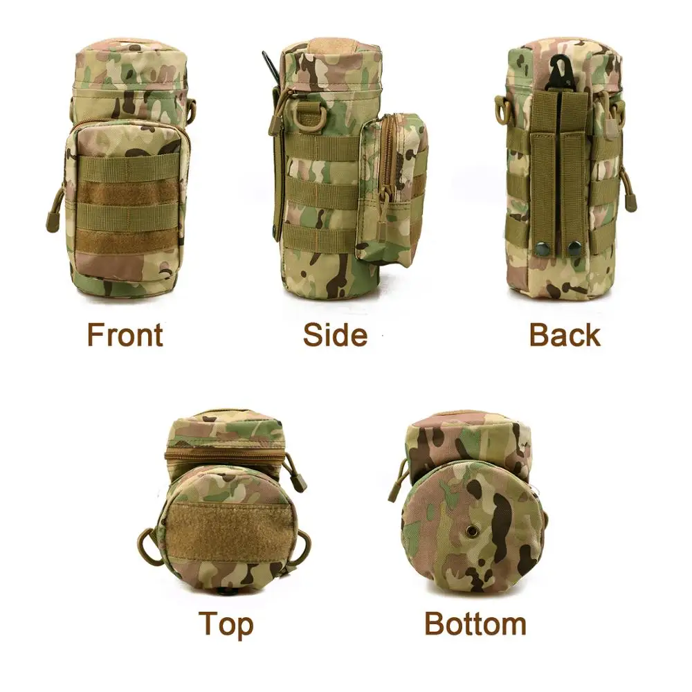 Тактический держатель для бутылки с водой MOLLE сумка хранения тесьмой 1L 32