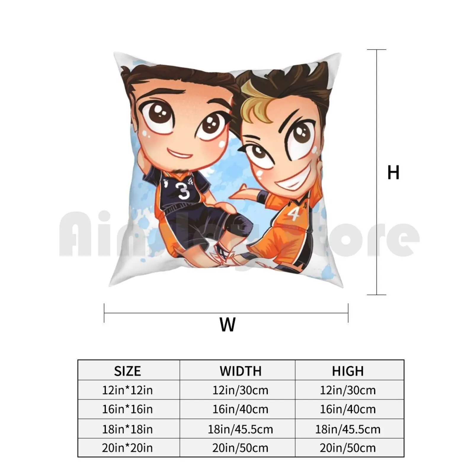 Chibi Time! &amp Подушка Nishinoya чехол домашняя мягкая подушка с рисунком Haikyuu