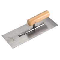 uxcell masonry hand trowel 10 2x3 9 drywall concrete finishing tool manganese steel blade wooden handle