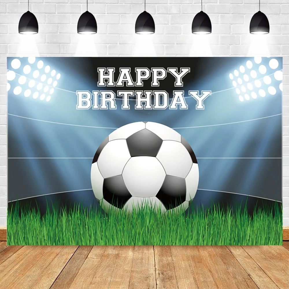 

Yeele Football Field Soccer Stadium Grassland Baby Shower Boy Birthday Photography Backdrops Vinyl Photo Background Photocall