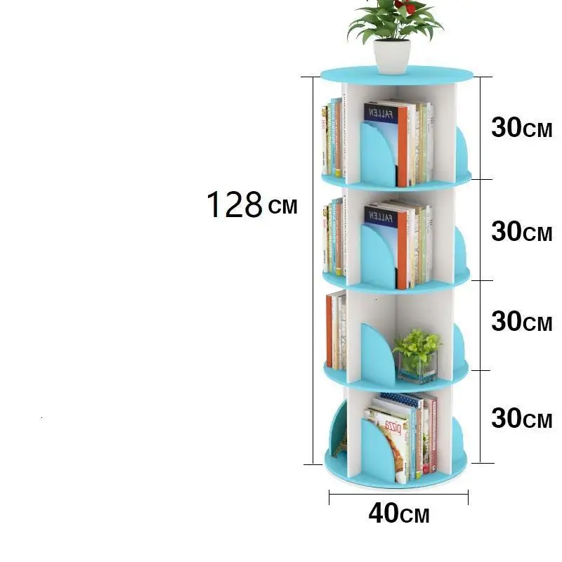 Детская книжная полка для детей поворотная деревянная Современная мебель дома