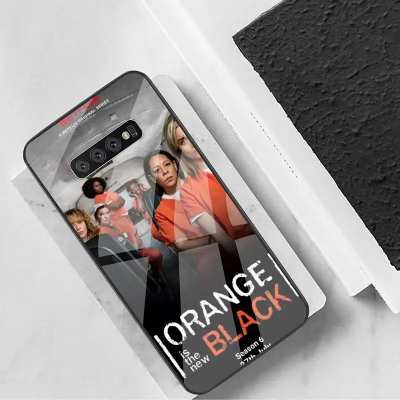 

ZFGHSHYQ Oranges Is The New Black Season Phone Case Tempered Glass For Samsung S6 7 8 9 10 20 Plus Ultra Note8 9 10 10pro