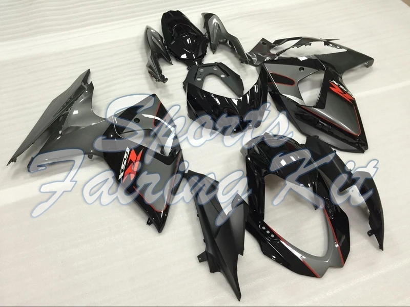Обтекатель для GSXR 1000 2009 - 2016 K9 черный серебристый серый обтекатель из АБС-пластика