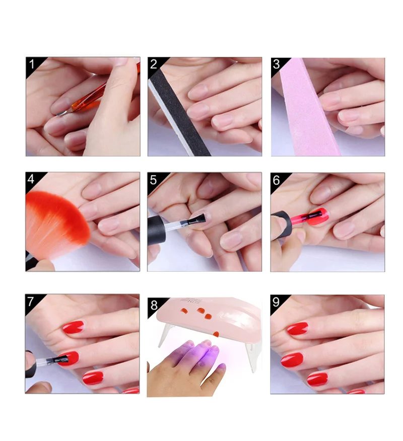 Складная мини-лампа для ногтей 6 Вт сушилка геля лак использования со