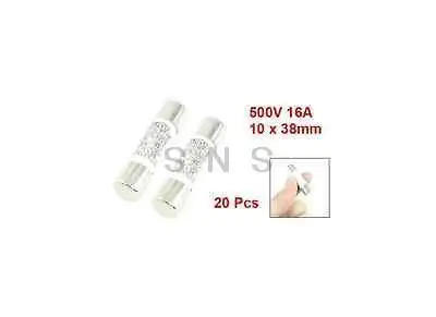 Электрические 500V 1A 10x38mm керамические трубки цилиндрическое плавкое звено 20 шт |