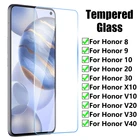 Закаленное стекло для Huawei Honor V 40, 30, 20, 10, Mate 20, 10, 9 Lite, X10 MAX, 8X, 9X, HD