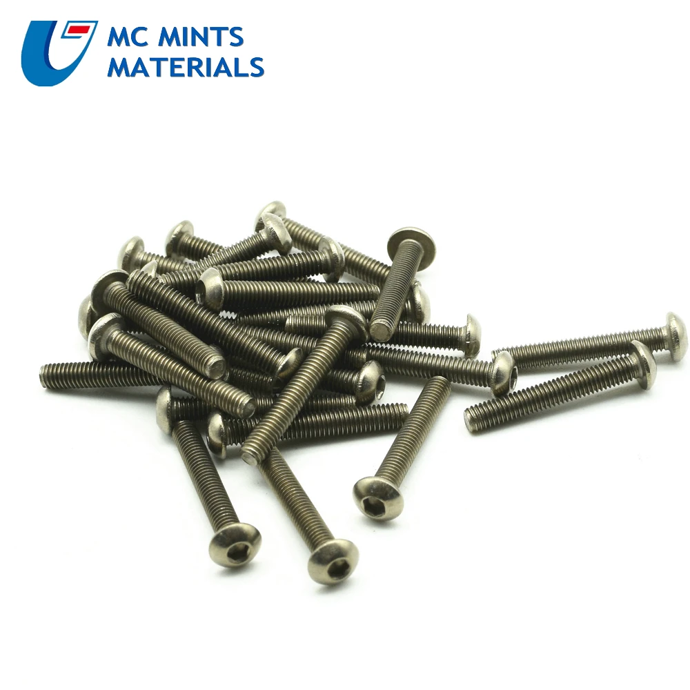 M2.5 x4 5 6 8 10 12 15 20 мм титановые Ti болты с ферменной головкой Ti цвет не полированный Gr2 чистый титан винт Ti крепеж