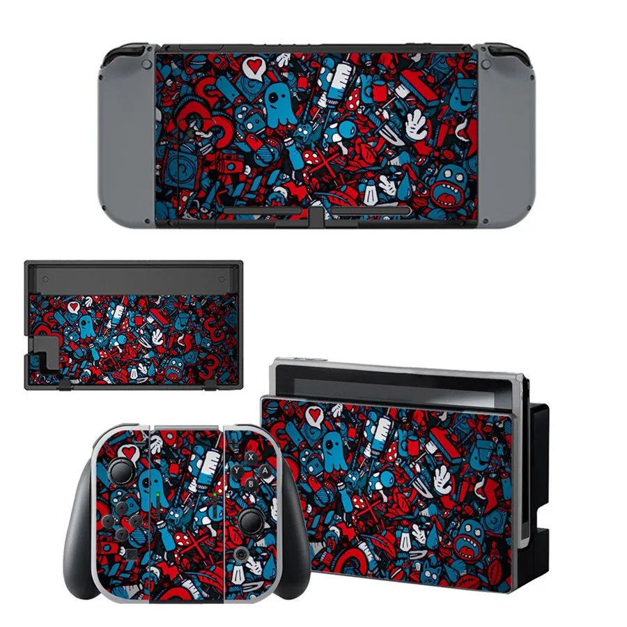 Стильная виниловая наклейка в стиле граффити для консоли Nintendo Switch NS NX и игровых