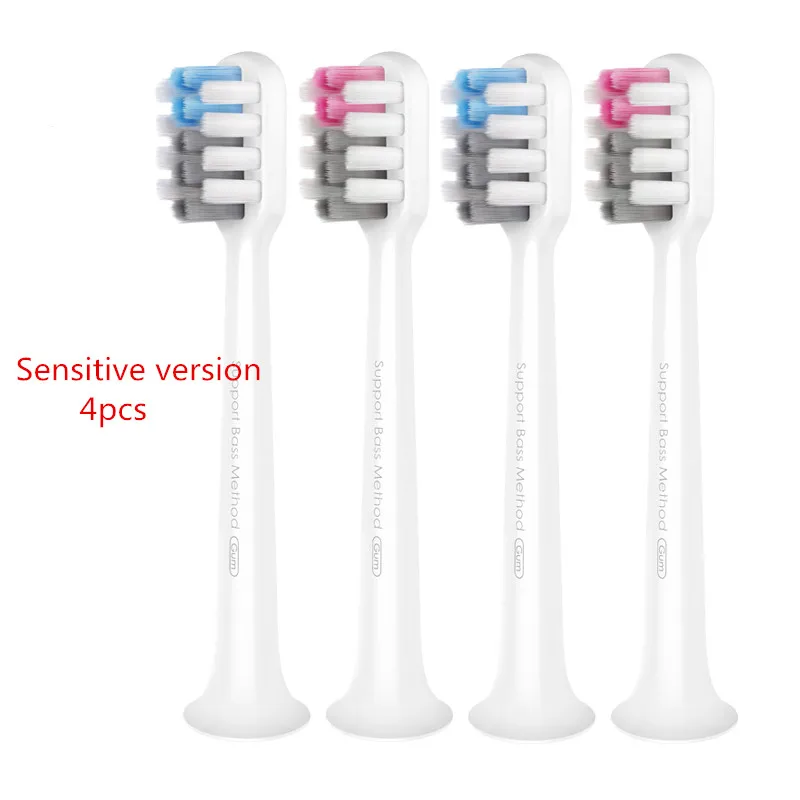 4pcs sensitive type Новая Xiaomi Doctor · B Водонепроницаемая звуковая электрическая зубная щетка портативная перезаряжаемая Беспроводная ультразвуковая зубная щетка Ультра звуковая зубная щетка - Цвет: 4pcs sensitive type