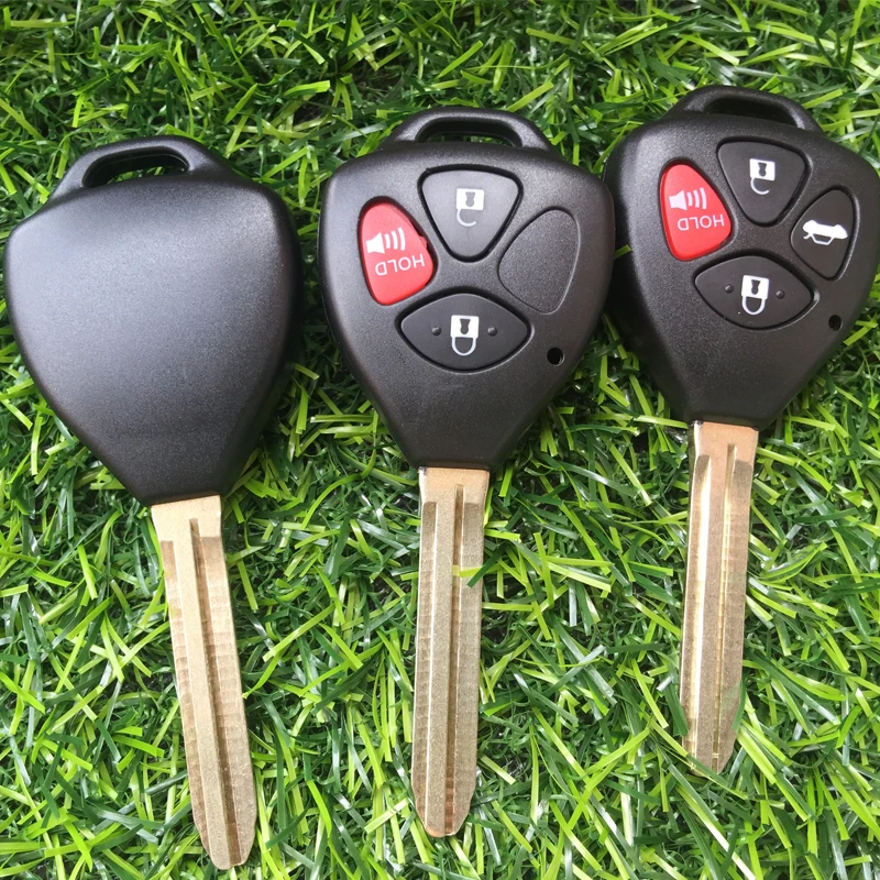3 кнопки дистанционного ключа корпус пустой брелок для Toyota Camry Avalon Matrix RAV4 Venza Yaris Avalon авто ключ чехол без логотипа