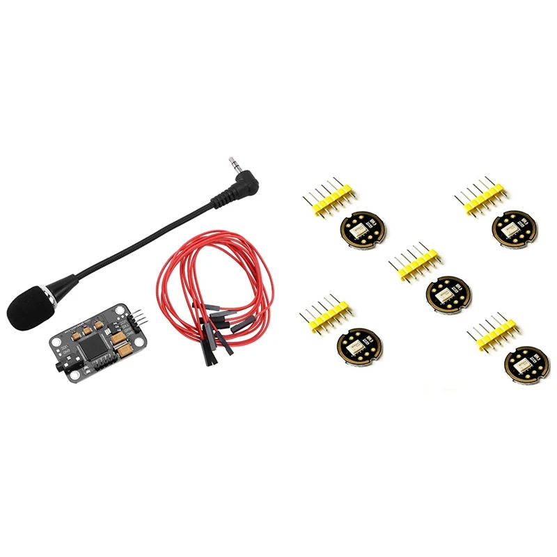 

Voice Recognition Module With 5Pcs INMP441 Omnidirectional Microphone Module