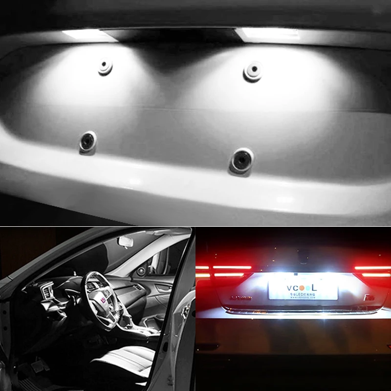 10 шт. T10 светодиодный водонепроницаемый силикагель 2835 SMD; Автомобильные светодиоды лампы 12 В Авто Canbus Клин свет номерной знак сигнальная Поворотная лампа