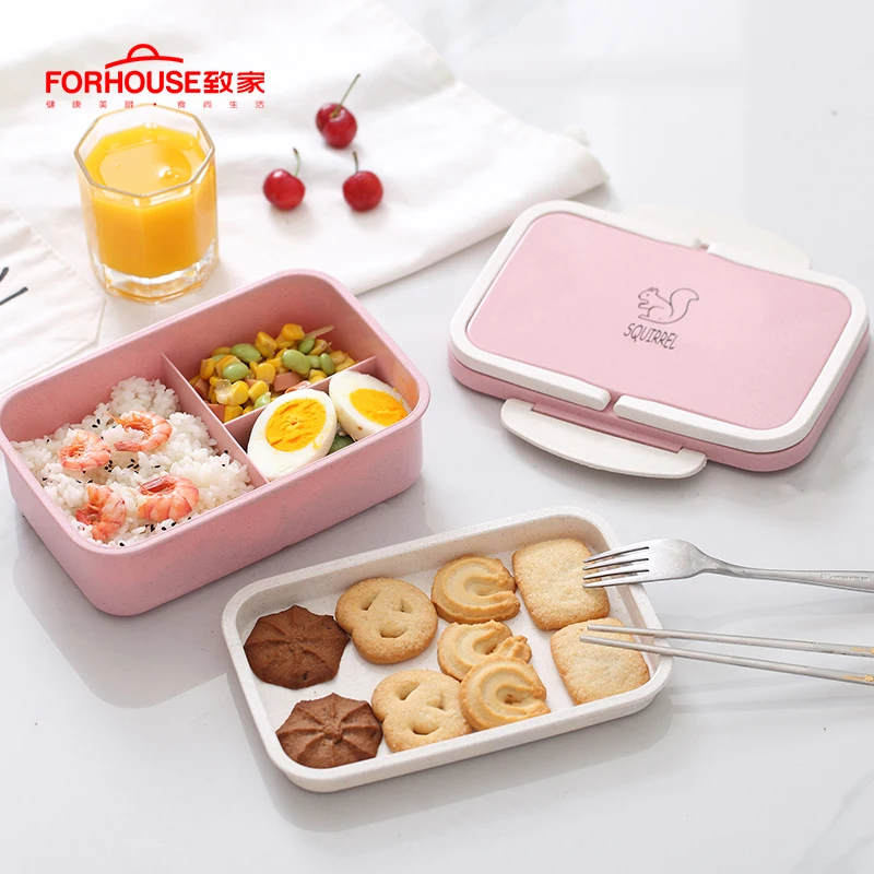 Детский Ланч-бокс трехслойный Bento box Портативный пищевой контейнер для детей с